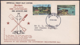 F-EX48553 NEW ZEALAND 1969 FDC 150 Th KERIKERI ORGANIZATION.  - FDC