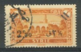 SYRIA - 1938, DAMASCUS STAMP OF 1930 SURCH, SG # 333, USED. - Syrie