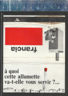 FRANCIA 100% AUTOMATIQUE CHAUFFAGE CENTRAL AU MAZOUT -  OLD MATCHCOVER FRANCE - Boites D'allumettes - Etiquettes