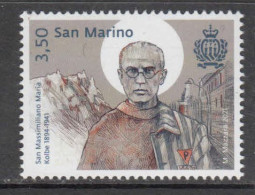 2021 San Marino St. Max Kolbe Holocaust Hero Complete Set Of 1 MNH @ BELOW FACE VALUE - Nuevos