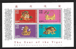 HONG KONG. BF 56 De 1998. Année Du Tigre. - Chinees Nieuwjaar