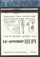 LE GRENIER HI-FI - PARIS  -  OLD MATCHCOVER FRANCE - Boites D'allumettes - Etiquettes