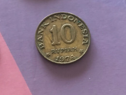 Münze Münzen Umlaufmünze Indonesien 10 Rupien 1974 - Indonésie