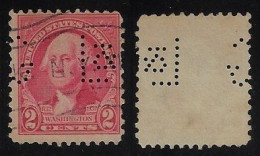 USA United States 1908/1912 Stamp With Perfin L&G By LaLance & Grosjean Manufacturing Co. From New York Lochung Perfore - Perforés