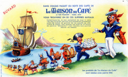 Buvard La Maison Du Café - Bateaux - Coffee & Tea
