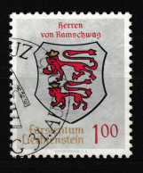 Liechtenstein 1965 Coat Of Arms County Ramschwag 1F  Used - Gebruikt