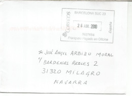 BARCELONA SUC 23 CC CON FPO 2010 - Cartas & Documentos