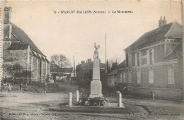 CPA WARLOY BAILLON - LE MONUMENT ***TRES BON ETAT*** - Autres & Non Classés