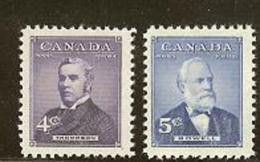 CANADA, 1954, Mint  Hinged Stamp(s), Prime Ministers, Michel 296-297, M5429 - Nuovi