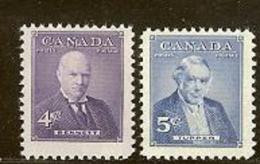 CANADA, 1955, Mint Never Hinged Stamp(s), Prime Ministers, Michel 306-307, M5437 - Ongebruikt