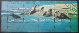 Poland 2009, Mammals Of East Sea, MNH Stamps Strip - Nuevos