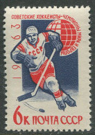 Soviet Union:Russia:USSR:Unused Stamp Ice Hockey European Championships 1963, MNH - Eishockey