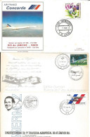 Brésil 6 Env 1ères Liaisons Aériennes Lufthansa, Air France, Mermoz, Santos Dumont 1980 - Cartas & Documentos