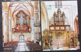 Poland 2019, Historic Organs In Poland, Two MNH S/S - Nuevos