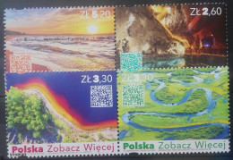 Poland 2019-2020, Tourism, Two MNH Unusual Stamp Strips - Unused Stamps