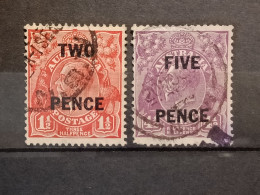 Australia 1930 Overprint Set Yv 70-71 (460) - Usados