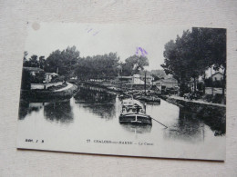 CPA 51 MARNE - CHALONS-sur-Marne : Le Canal - Châtillon-sur-Marne