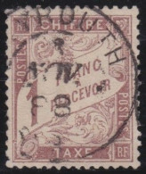 France  .  Y&T   .     Taxe  25  (2 Scans)   .   O      .    Oblitéré - 1859-1959 Usati