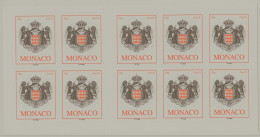 Monaco Carnet N° 15 Armoiries ** - Postzegelboekjes