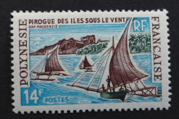 French Polinesie 1966  Mi#59  Segelschiffe    Postfrisch **  MNH  #6432 - Unused Stamps
