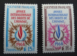 French Polinesie 1968  Mi#87 -88      Postfrisch **  MNH  #6432 - Unused Stamps