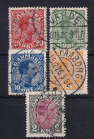 DENMARK 1925 - Canceled - Mi 146-150 - Usado