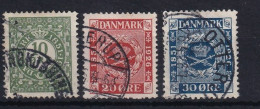 DENMARK 1926 - Canceled - Mi 153-155 - Gebraucht