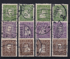 DENMARK 1924 - Canceled - Mi 131-142 - Complete Set! - Used Stamps