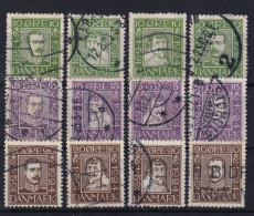 DENMARK 1924 - Canceled - Mi 131-142 - Complete Set! - Gebraucht