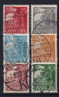 DENMARK 1927 - Canceled - Mi 168-173 - Oblitérés