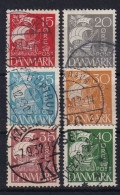 DENMARK 1927 - Canceled - Mi 168-173 - Used Stamps