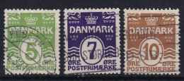 DENMARK 1930 - Canceled - Mi 182-184 - Usado