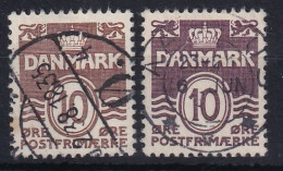 DENMARK 1936 - Canceled - Mi 233 I, II - Oblitérés