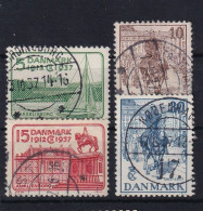 DENMARK 1937 - Canceled - Mi 237-240 - Usado