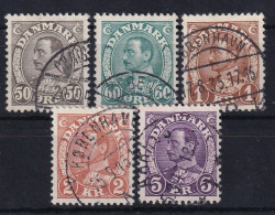 DENMARK 1934 - Canceled - Mi 210-214 - Used Stamps