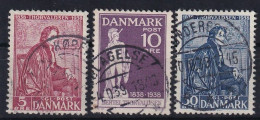 DENMARK 1938 - Canceled - Mi 247-249 - Usati