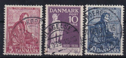 DENMARK 1938 - Canceled - Mi 247-249 - Used Stamps