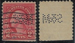 USA United States 1902/1933 Stamp With Perfin S&M By Spaulding & Meinch From Chicago Lochung Perfore - Perforados