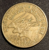 CAMEROUN - ETATS DE L'AFRIQUE EQUATORIALE - 10 FRANCS 1969 - KM 2a - Camerún