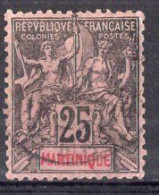 Martinique Timbre-poste N°38 Oblitéré TB Cote : 4€50 - Usati