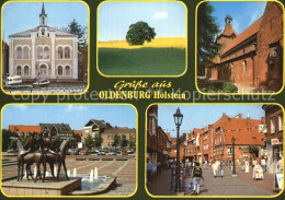 72573534 Oldenburg Holstein Pferdedenkmal Rathaus St Johannis Oldenburg In Holst - Oldenburg (Holstein)