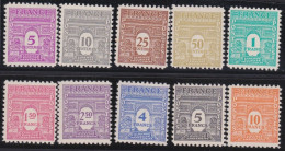 France  .  Y&T   .  620/629      .     *       .     Neuf Avec Gomme - Unused Stamps