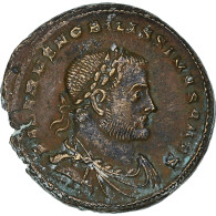 Sévère II, Follis, 305-306, Londres, Bronze, TTB+, RIC:59a - La Tetrarchia E Costantino I Il Grande (284 / 307)