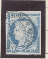 -GUADELOUPE- COLONIES GÉNÉRALES  N°23  CÉRÈS 25c BLEU -TTB - Obl CàD -GUADELOUPE/ *POINTE A PITRE*14 MAI 79 - Gebruikt