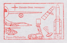 Meter Cut Germany 1996 Helicopter - Jet Fighter - Rocket - Satellite - Daimler Benz - Sterrenkunde