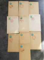 Japon (Japan) Entier Stationery Carte Postale (postcard) Lot De 10 - Autres & Non Classés