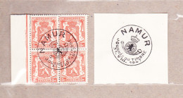 1935 Nr 419** Met Dagstempel,blokje Van 4, "Klein Staatswapen". - 1935-1949 Sellos Pequeños Del Estado