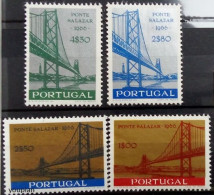 Portugal 1966, Inauguration Of The Salazar Bridge In Lisbon, MNH Stamps Set - Neufs