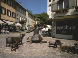 72569681 Wangen Allgaeu Schweinehirte Skulptur Wangen Im Allgaeu - Wangen I. Allg.