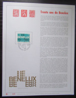 1723 'Benelux' - Luxe Kunstblad Genummerd - Documents Commémoratifs